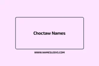 Choctaw Names
